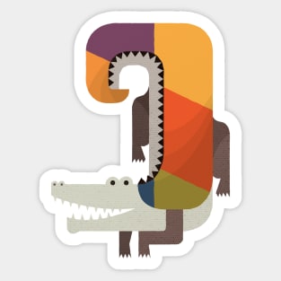 Crocodile Sticker